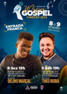 Com entrada franca, começa nesta sexta-feira o Festival de Música Gospel de Timóteo