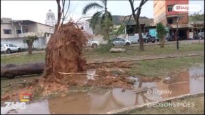 As chuvas chegaram com força e deixa moradores assustados em Santa Bárbara do Leste