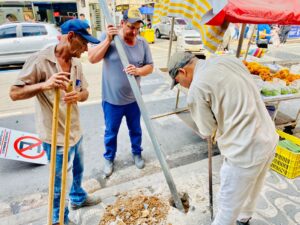 Vagas de parada para transporte de aplicativo e táxi são sinalizadas em Ipatinga