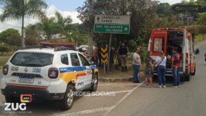 Motociclista empina moto e causa acidente em Ipatinga