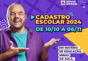 Começa nesta terça-feira (10/10) o Cadastro Escolar 2024 para quem deseja ingressar na rede pública de ensino