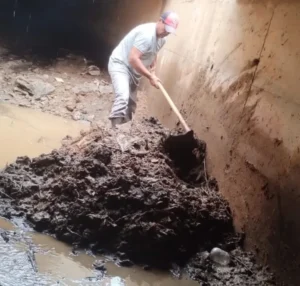 Materiais acumulados em galeria do Bom Jardim devem somar 900 toneladas