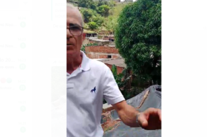 VEJA VÍDEO: Vereador de Timóteo quase foi tragado por desmoronamento no bairro Macuco