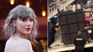 Taylor Swift chega ao palco escondida em um carrinho de limpeza? - MonitoR7