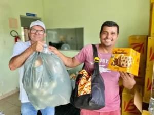 Famílias e instituições atendidas pelo Banco de Alimentos de Ipatinga recebem produtos para ceia de Natal