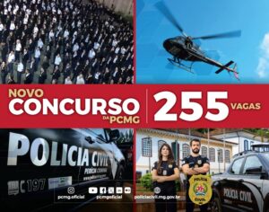 Governo de Minas autoriza novo concurso para a Polícia Civil com 255 novas vagas