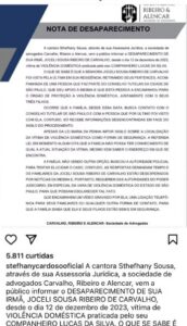 Nota de Desaparecimento