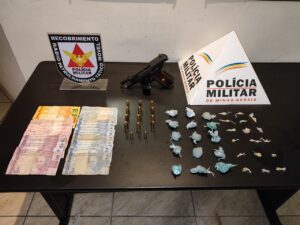 Polícia Militar apreende drogas, dinheiro e arma durante operação em Governador Valadares