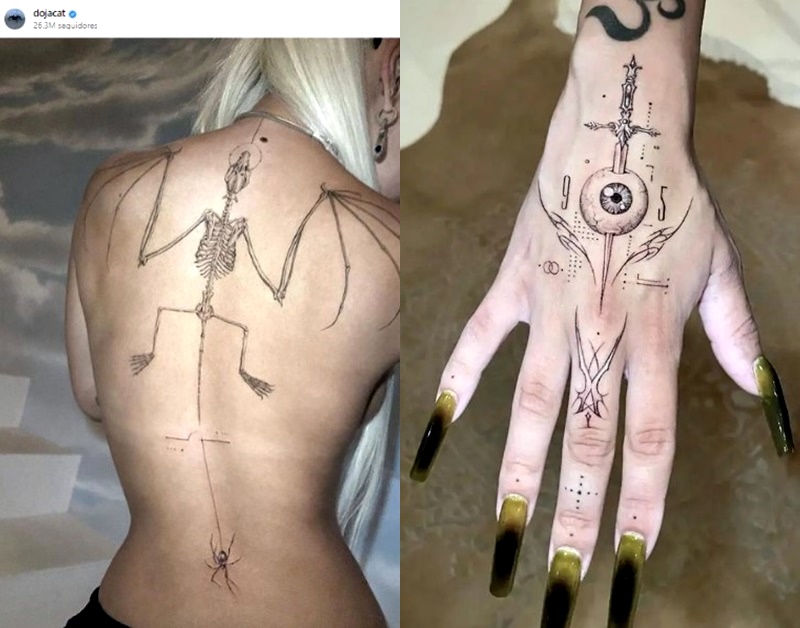 Tatuagens Doja Cat