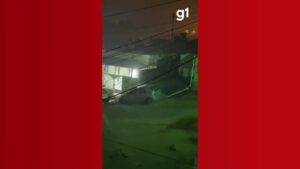 VÍDEO: carro é arrastado por enxurrada em MG