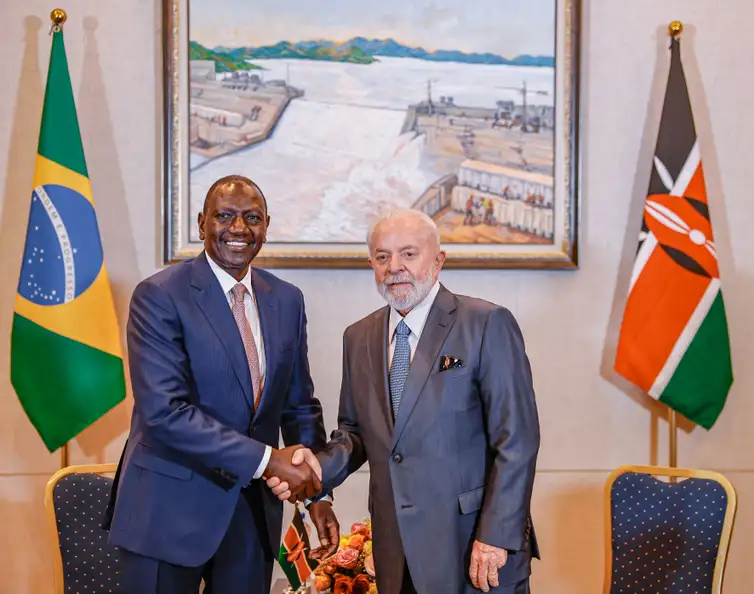 18.02.2024 - Presidente da República, Luiz Inácio Lula da Silva, durante encontro com o Presidente da República do Quênia, William Ruto. Adis Abeba - Etiópia.  Foto: Ricardo Stuckert / PR