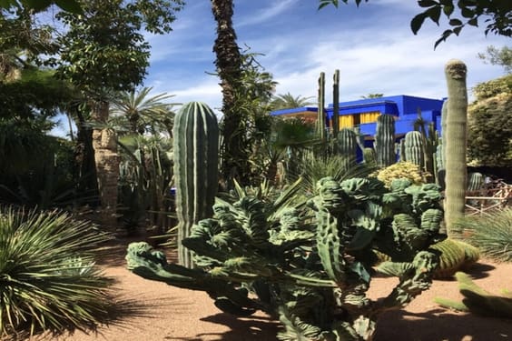 Jardim Marjorelle na cidade de Marrocos