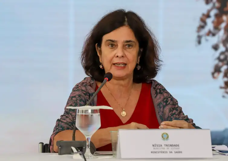 Brasília (DF), 07/03/2024, A ministra da Saúde, Nísia Trindade, durante coletiva sobre a  Divulgação dos Resultados do Novo PAC Seleções para Saúde, Educação e Infraestrutura Social. Foto: Antonio Cruz/Agência Brasil