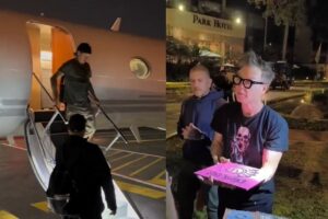 blink-182 chega na AmÃ©rica do Sul e Mark Hoppus atende fÃ£s