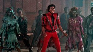 Michael Jackson no clipe de Thriller