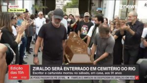 Corpo de Ziraldo é enterrado no Cemitério São João Batista | Rio de Janeiro