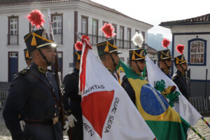 21 de Abril: Tradicional, honra militar é realizada na Praça Tiradentes, na cidade histórica de Ouro Preto