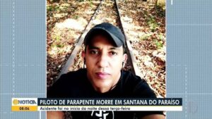 Piloto morre após salto de parapente em Santana do Paraíso