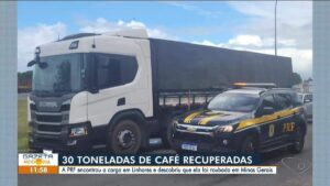 Carga de 30 toneladas de café roubada em MG avaliada em R$ 600 mil é encontrada no Norte do ES | Norte e Noroeste - ES