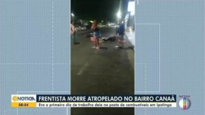 Frentista morre atropelado por condutor inabilitado em Ipatinga