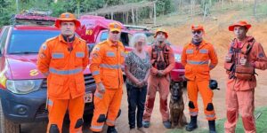 Bombeiros localizam em uma mata, idosa que estava desaparecida em Coronel Fabriciano