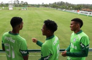 Luis Guilherme, Endrick e Estvo so as principais joias do Palmeiras e j se destacam no time profissional alviverde (foto: Cesar Greco/Palmeiras)