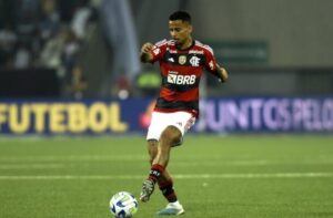 Allan em campo pelo Flamengo (foto: Marcelo Cortes/Flamengo)