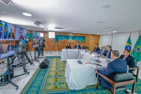 13.05.2024 - Presidente da RepÃºblica, Luiz InÃ¡cio Lula da Silva, durante reuniÃ£o sobre as novas medidas relacionadas ao Rio Grande do Sul, no PalÃ¡cio do Planalto, BrasÃ­lia - DF.Foto: Ricardo Stuckert/PR