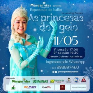 Neste sábado tem Projeto Margaridas com Espetáculo de Ballet no Centro Cultural Usiminas a partir das 17h