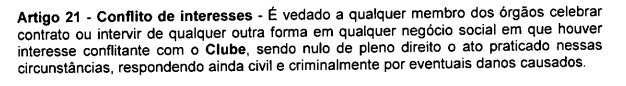 Parte do antigo estatuto do Atlético - (foto: Reprodução)