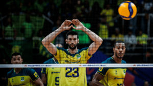 Jogadores de vlei da Seleo Brasileira masculina (foto: Reproduo/FIVB)