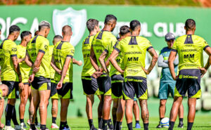 Amrica em treino no CT Lanna Drumond (foto: Mouro Panda/Amrica)