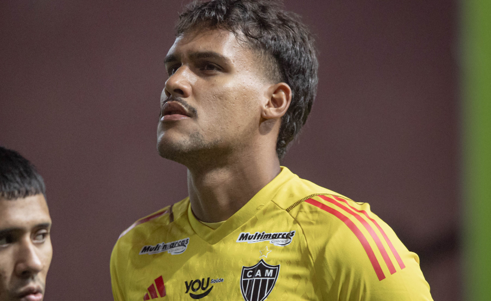 Matheus Mendes, goleiro do Atltico, antes de jogo contra o Internacional pelo Campeonato Brasileiro - (foto: Pedro Souza/Atltico)