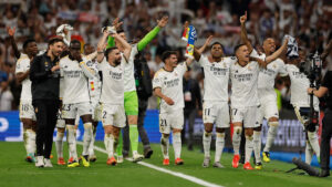 Real Madrid eliminou o Bayern de Munique na semifinal da Liga dos Campees (foto: OSCAR DEL POZO/AFP)