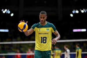 Lucarelli pela seleo brasileira volei (foto: MAURO PIMENTEL / AFP)