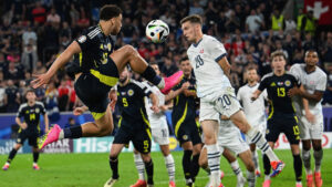 Sua e Esccia empataram pela Eurocopa (foto: OZAN KOSE/AFP)