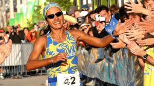 Fernanda Keller, primeira brasileira a competir e subir ao pdio no Ironman World Championship (foto: Divulgao/Ironman)