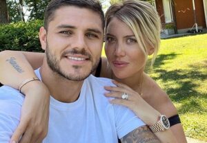 Icardi e Wanda Nara em foto lado a lado (foto: Reproduo/Instagram )