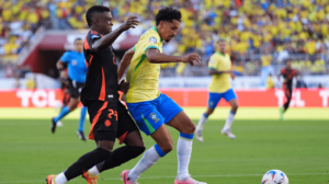 Marquinhos, zagueiro da Seleo Brasileira (foto: Thearon W. Henderson/Getty Images North America/AFP)