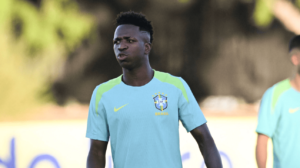 Vinicius Jnior, atacante do Real Madrid e da Seleo Brasileira (foto: Candice Ward/Getty Images North America/AFP)