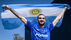 Lautaro Daz, jogador do Cruzeiro (foto: Gustavo Aleixo/Cruzeiro)