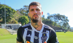 Lyanco na Cidade do Galo (foto: Pedro Souza/Atltico)