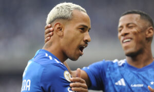 Matheus Pereira, meio-campista do Cruzeiro (foto: Alexandre Guzanshe/EM DA Press)