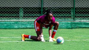 Tain, goleira titular do Amrica (foto: Divulgao/CBF)