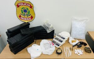 Abordagem da PF termina com apreensão de drogas e arma em Ipatinga; homem foi preso