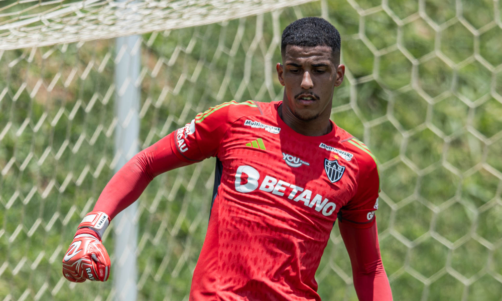 Gabriel Deflim, goleiro de 22 anos do Atlético - (foto: Pedro Souza/Atlético)