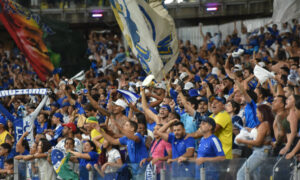 Torcida do Cruzeiro no Mineiro em jogo contra o Bahia (foto: Ramon Lisboa/EM/D.A.Press)