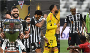 Momentos marcantes do 2024 do Atltico (foto: Montagem com imagens de Leandro Couri/EM/D.A Press, Alexandre Guzanshe/EM/D.A Press e Ramon Lisboa/EM/D.A Press)