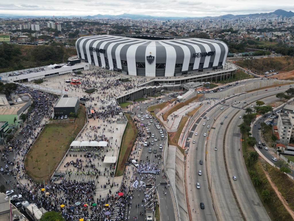 Vista area da Arena MRV - (foto: Estevam Costa/Especial para o EM)