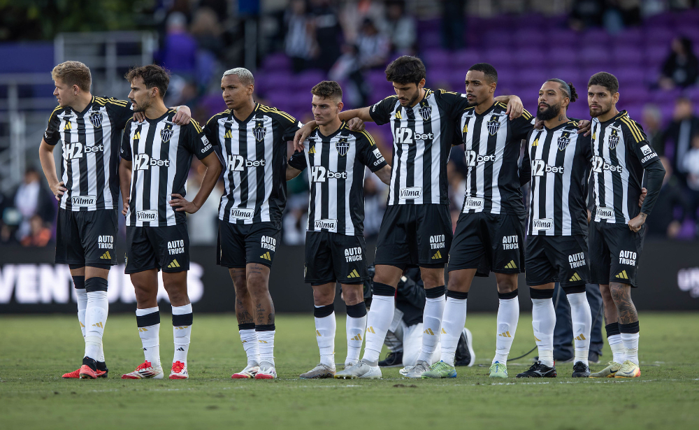 Jogadores do Atltico durante disputa de pnaltis contra o Orlando City - (foto: Pedro Souza/Atltico)